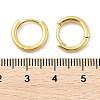 Brass Huggie Hoop Earrings KK-D063-04G-4