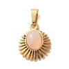 Natural Rose Quartz Pendants STAS-C120-15G-07-1