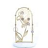 Marble Pedestal with Iron Jewelry Holder PW-WGE3854-04-1