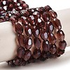 Electroplate Glass Beads Strands EGLA-R008-6x4mm-5-2