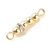 Electroplate Non-magnetic Synthetic Hematite Connector Charms PALLOY-JF01516-5