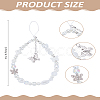1Pc Plastic Butterfly Round Beads Mobile Straps AJEW-LP0004-53-2