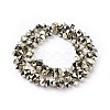 Electroplate Glass Beads Strands EGLA-F145-FP01-2