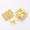 Brass Filigree Box Clasps KK116-G-2