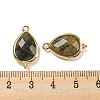 Natural Labradorite Faceted Pendants G-M431-15G-04-3