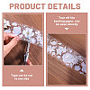 4Pcs 4 Colors PET Decorative Stickers DIY-PH0032-40-4