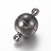 Brass Magnetic Clasps with Loops X-PALLOY-MC043-3B-2