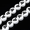 Handmade Porcelain Ceramic Beads Strands PORC-S502-032H-1