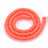 Handmade Polymer Clay Bead Strands CLAY-T002-6mm-44-2