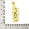 Priest Rack Plating Brass Micro Pave Cubic Zirconia Pendants KK-G513-91G-3