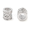 Brass Micro Pave Clear Cubic Zirconia Beads KK-U028-21P-1