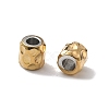 Hammered 304 Stainless Steel Beads STAS-Z184-03G-2