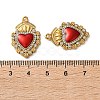 304 Stainless Steel Enamel Pendants STAS-B100-01G-02-3