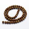 Natural Wood Lace Stone Wooden Jasper Beads Strands G-I199-17-6mm-4