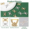 16Pcs 2 Colors Alloy Rhinestone Buckle JEWB-WR0001-04-4