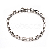 Tarnish Resistant 304 Stainless Steel Box Chain Bracelets BJEW-M165-01P-1
