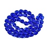 Frosted Glass Beads Strands GLAA-T023-30F-2