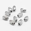 Brass Corrugated Beads KK-P056-06P-NR-1