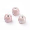 Glazed Porcelain Beads PORC-D001-12mm-08-1