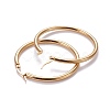 201 Stainless Steel Big Hoop Earrings EJEW-F205-14G-B-2