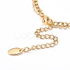 Two-Layer 304 Stainless Steel Curb Chain & Brass Cable Chain Bracelet Making AJEW-JB00923-3