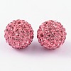 Grade A Rhinestone Pave Disco Ball Beads RB-Q104-6-2