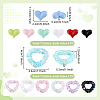 DIY Heart Acylic & Resin Rhinestones Beads Jewelry Making Kits DIY-PH0023-76-2