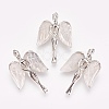 Natural Quartz Crystal Pendants KK-G346-02C-1