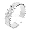 Simple Stainless Steel Open Cuff Rings for Women Men DK9297-1-1