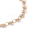 PVD Vacuum Plating 304 Stainless Steel Flat Round Link Chain Bracelets BJEW-I295-05C-G-3
