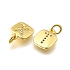 26Pcs Brass Micro Pave Cubic Zirconia Charms KK-R218-03G-2