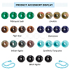 28Pcs 7 Styles Mixed Gemstone European Beads G-PH0002-37-4
