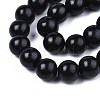 Spray Painted Natural Wood Beads Strands WOOD-S053-57A-3