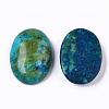 Natural Sesame Jasper/Kiwi Jasper Cabochons G-T062-18-2