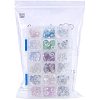 Brass & Alloy Rhinestone & Glass European Beads MPDL-NB0001-02-7