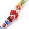 Handmade Lampwork Beaded Mobile Straps for Christmas HJEW-JM00446-03-5