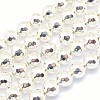 Electroplate Non-magnetic Synthetic Hematite Beads Strands G-L485-02B-S-1