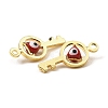 Brass with Enamel Pendants KK-K337-05G-4