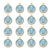 Golden Plated Alloy Enamel Charms X-ENAM-S118-04I-2