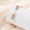 Natural Morganite & Larimar & Cultured Freshwater Pearl Beaded Bracelets for Women BJEW-JB13954-1