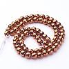 Non-magnetic Synthetic Hematite Beads Strands G-G092-2mm-3