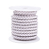 Braided Cowhide Leather Cord NWIR-N005-01R-4mm-1