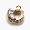 Brass Micro Pave Cubic Zirconia Enhancer Shortener Bails X-ZIRC-A008-10-01G-2