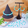 Flat Round Handmade Polymer Clay Beads CLAY-SC0001-58A-01-4