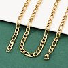 Fashionable 304 Stainless Steel Figaro Chain Necklaces for Men LS-STAS-A028-N017G-2