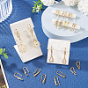20Pcs 10 Styles Brass Earring Hooks KK-TA0002-46-8