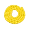 Opaque Solid Color Imitation Jade Glass Beads Strands EGLA-A044-P3mm-D04-3