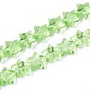 Baking Paint Glass Beads Strands DGLA-N017-01F-1