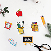 14Pcs 7 Styles Back to School Polyester Clothing Patches PATC-CY0001-54A-7