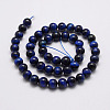 Natural Tiger Eye Bead Strands G-P230-08-B-4mm-2